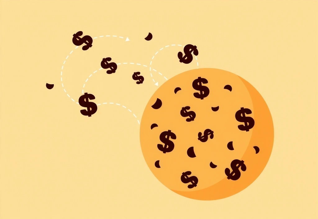 Illustration eines Kekses, der Informationen speichert